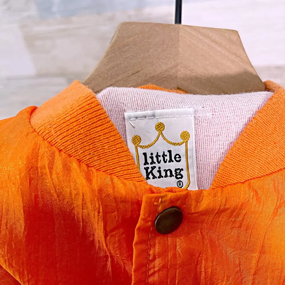 Tennessee Volunteers Vintage Satin Windbreaker Jacket Orange Kids Large 12-14
